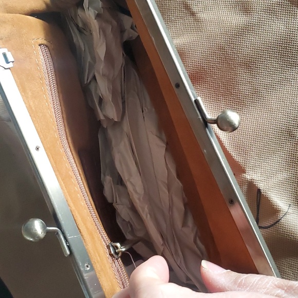 Patricia NASH Small Purse Potenaz Leather  Clutch Shoulder Bag Chain. Removable - Picture 12 of 13